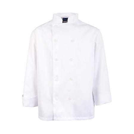 XL Men's White Long Sleeve Chef Coat